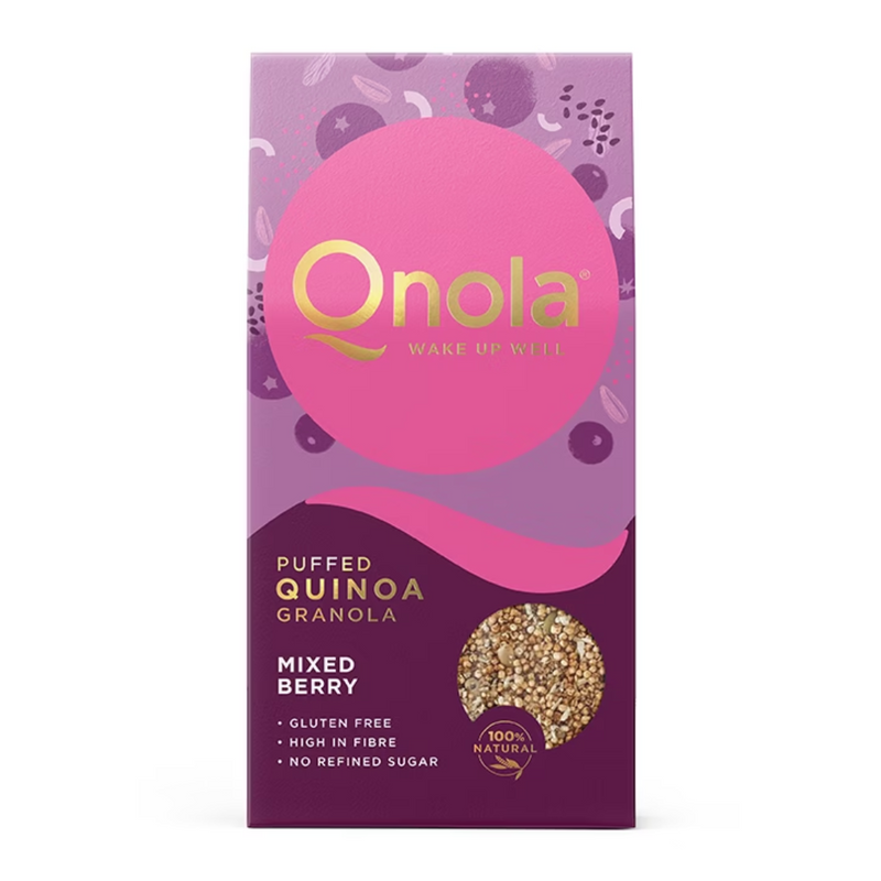 Qnola Mixed Berry Granola 250g | London Grocery