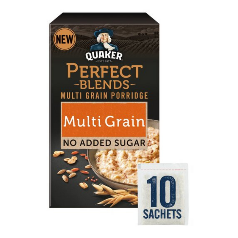 Quaker Perfect Blends Multigrain Porridge 10 Pack 320gr-London Grocery