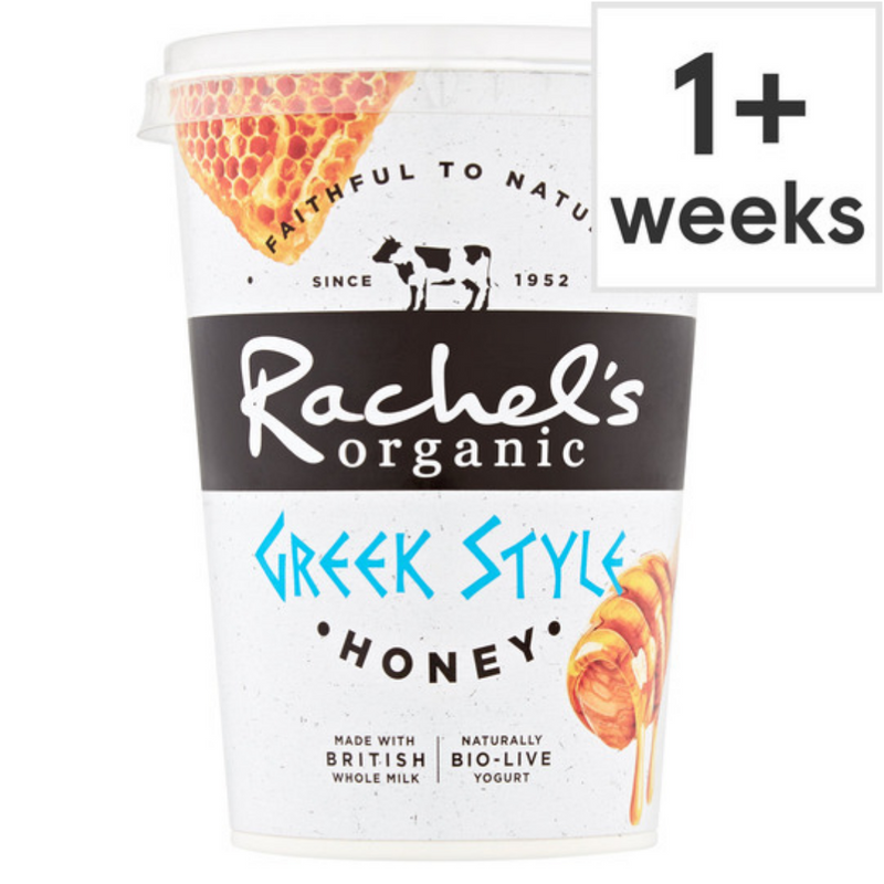 Rachel's Organic Greek Style Honey Yogurt 450G-London Grocery