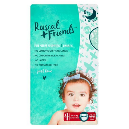 Rascal & Friends Essential Nappies Size 4 40 Pack - London Grocery