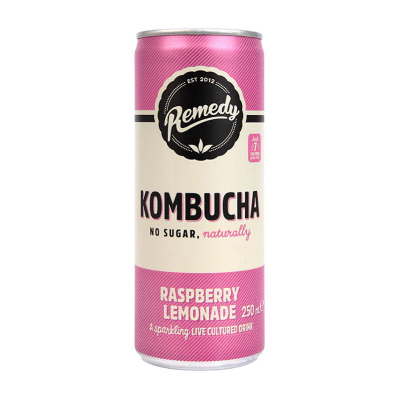 Remedy Raspberry Lemonade Kombucha 250ml | London Grocery