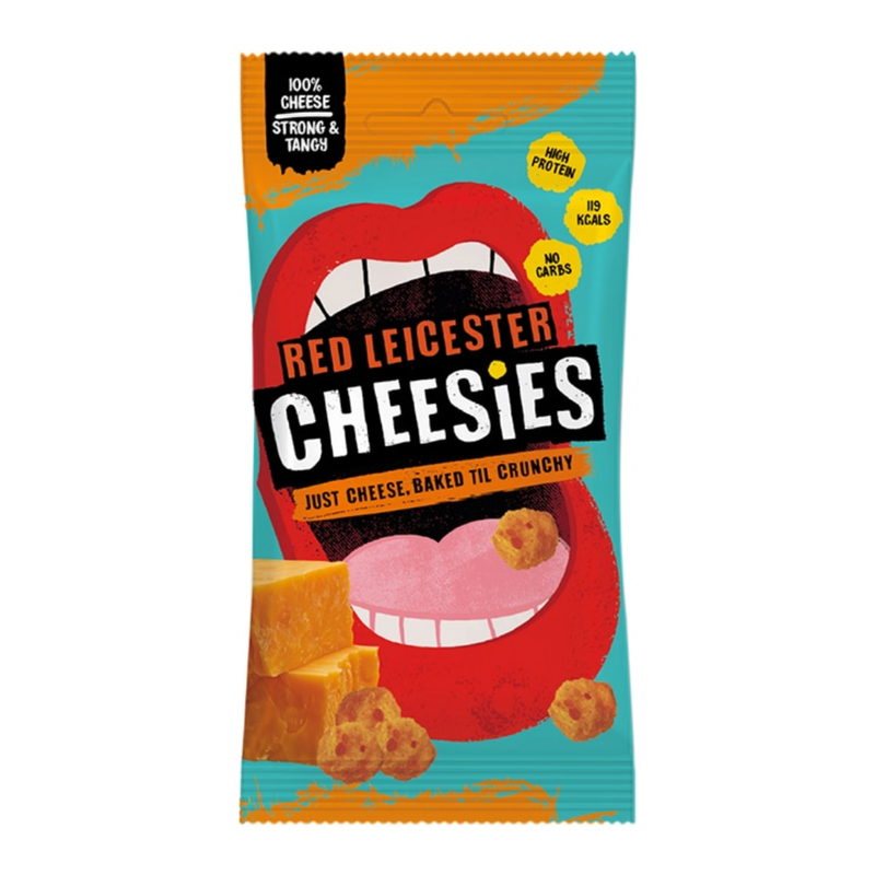 Cheesies Red Leicester Crunchy Popped Cheese 20g | London Grocery