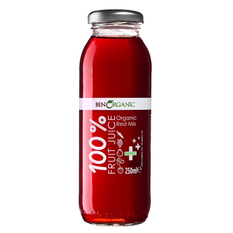 BenOrganic 100% Red Mixed Juice 250ml -London Grocery
