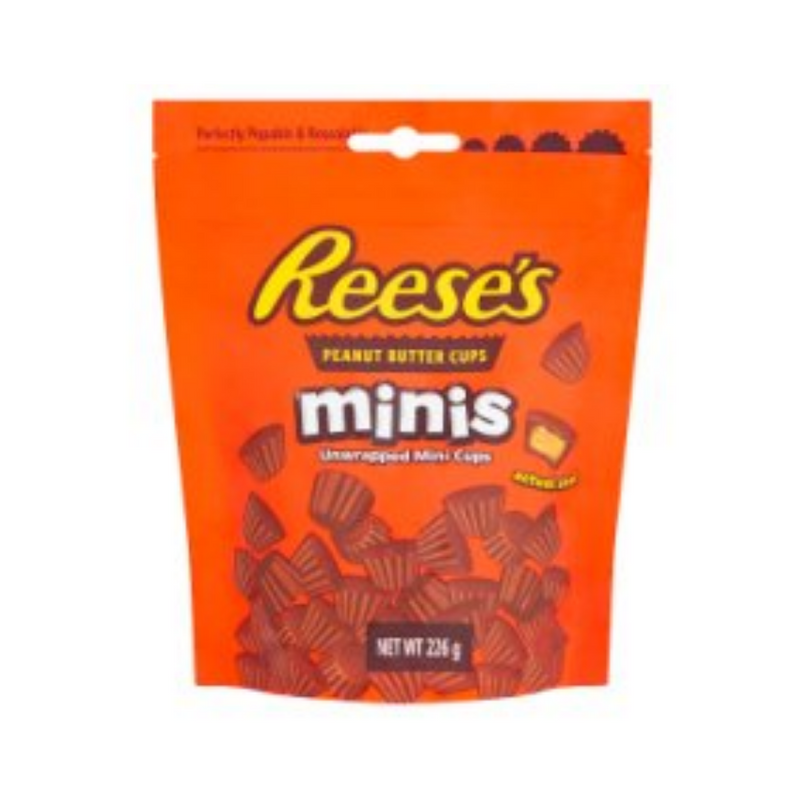 Reese's Peanut Butter Cups Minis Pouch 226gr-London Grocery