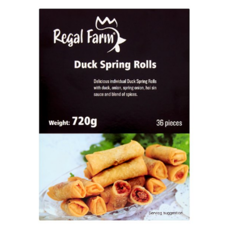 Regal Farm 36 Duck Spring Rolls 720g x 15 Packs | London Grocery