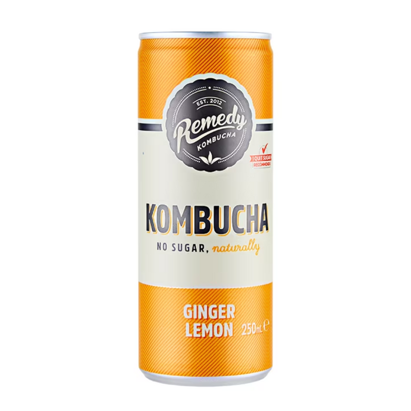 Remedy Ginger Lemon Kombucha 250ml | London Grocery