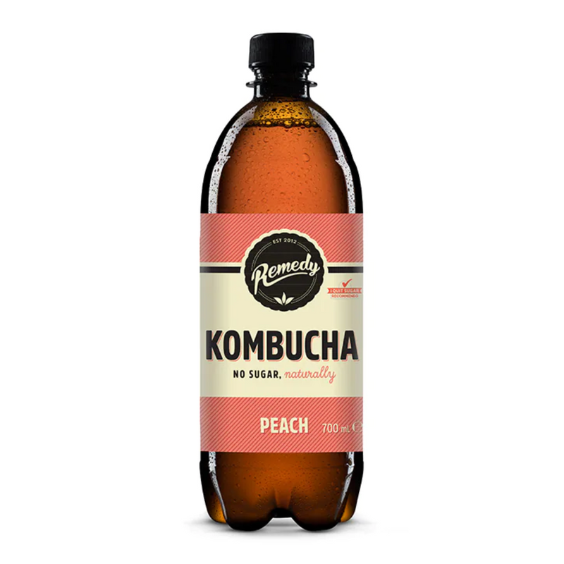 Remedy Kombucha Peach 700ml | London Grocery