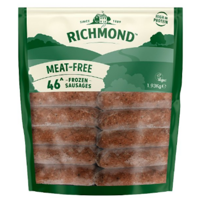 Richmond 46 Meat Free Sausages 1.93kg x 1 Pack | London Grocery