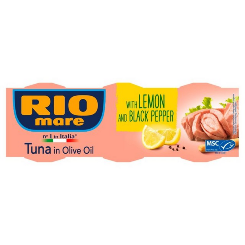 Rio Mare Tuna with Lemon & Pepper 3 x 80g | London Grocery