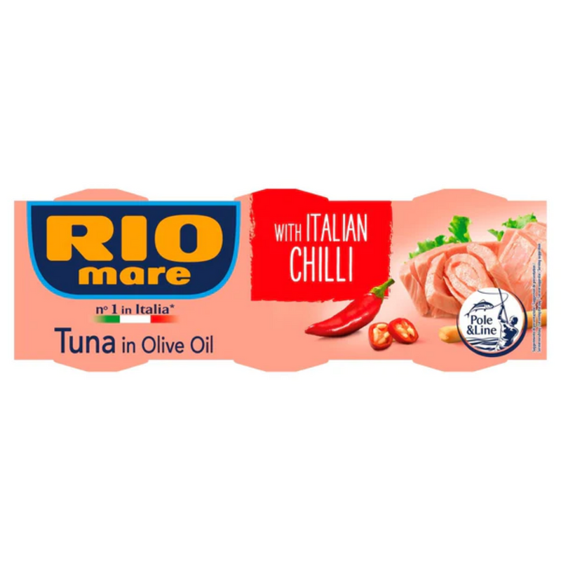 Rio Mare Tuna in Olive Oil with Chilli 3 x 80g | London Grocery