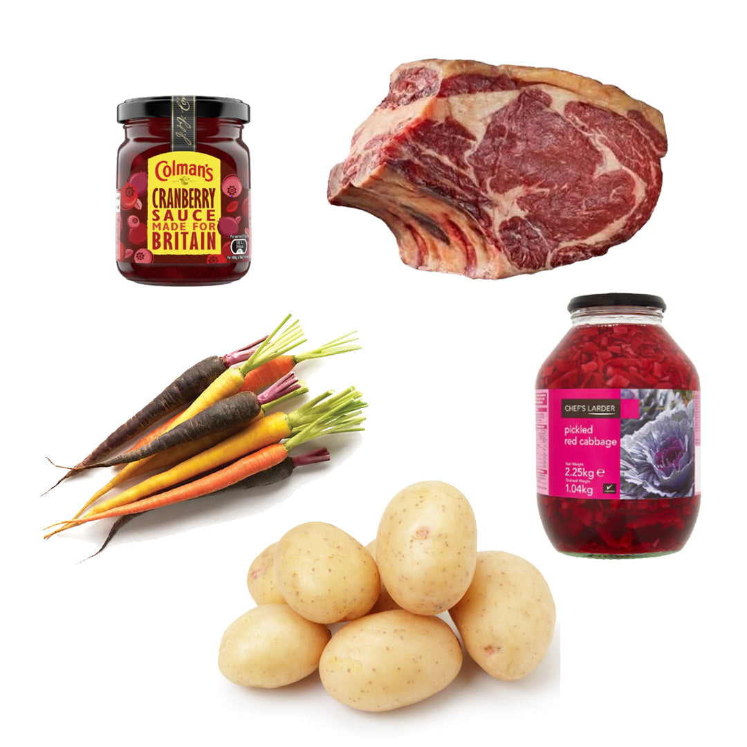 Buy Sunday Raost Feast Box | 5 Ingredients | Beef Ribs | Red Cabbage ...
