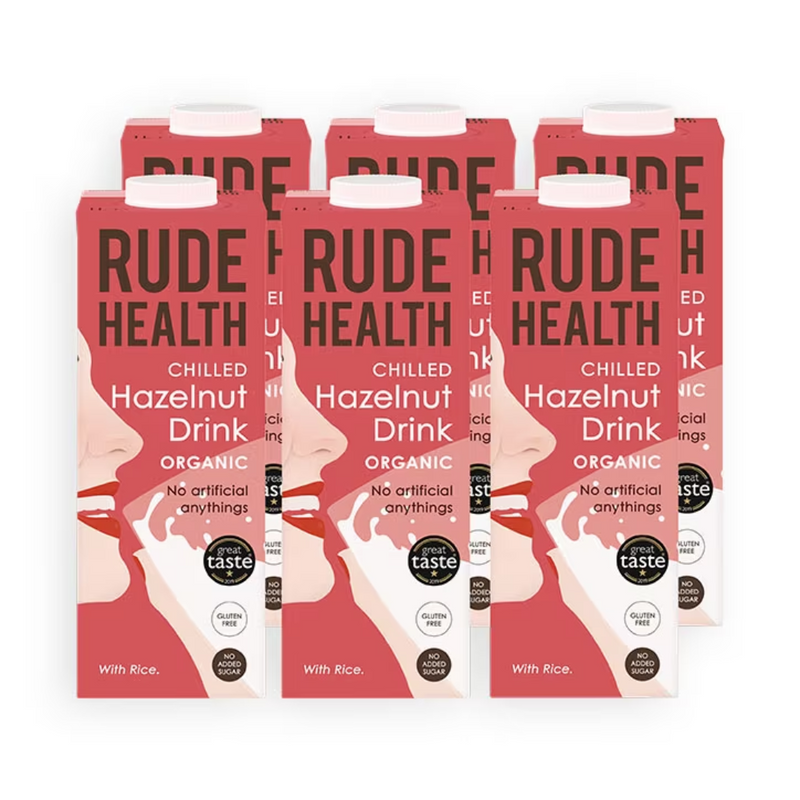 Rude Health Hazelnut Drink 6 x 1L | London Grocery