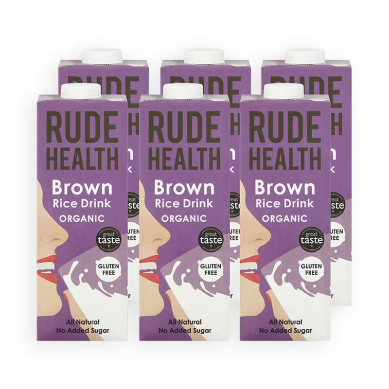 Rude Health Organic Brown Rice Drink 6 x 1 Litre | London Grocery
