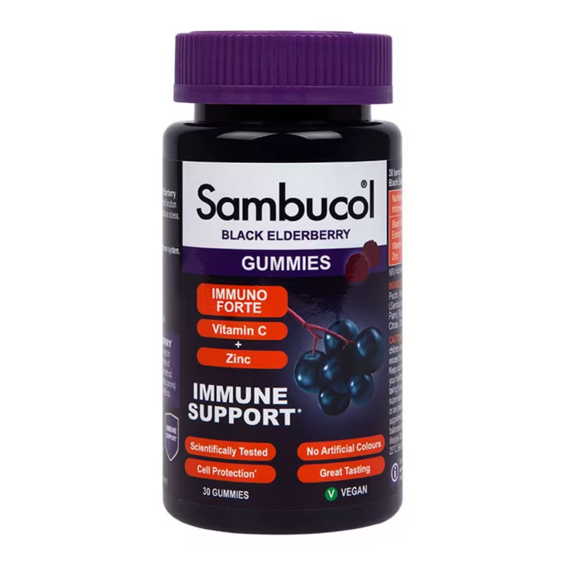 Sambucol Immuno Forte Black Elderberry 30 Gummies | London Grocery