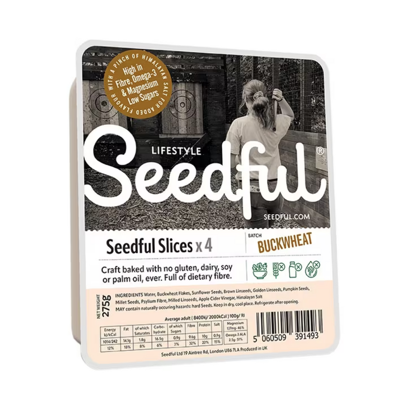 Seedful Gluten Free Buckwheat Loaf Slices 275g | London Grocery