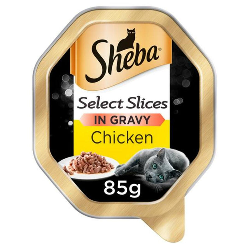 Sheba Select Slices Wet Cat Food Tray Chicken in Gravy 85g - London Grocery