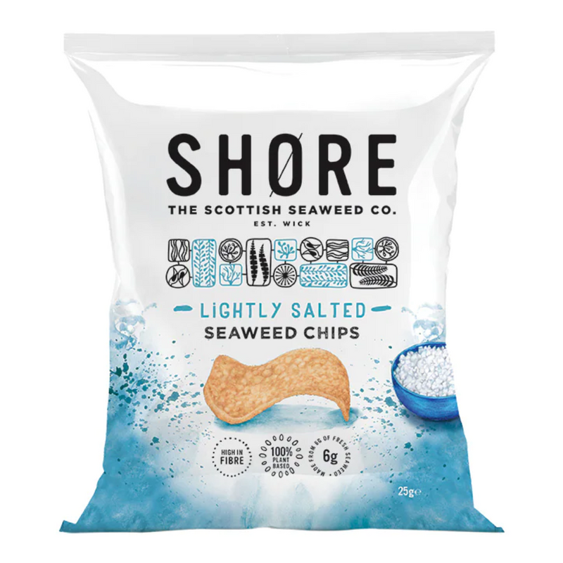 Shore Seaweed Sea Salt Chips 25g | London Grocery