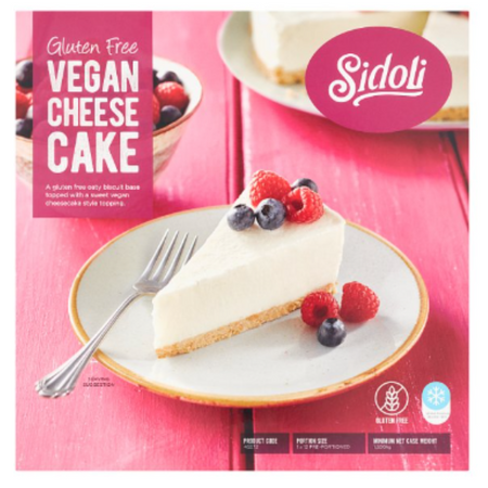 Sidoli Gluten Free Vegan Cheesecake 1.500kg x 1 Pack | London Grocery