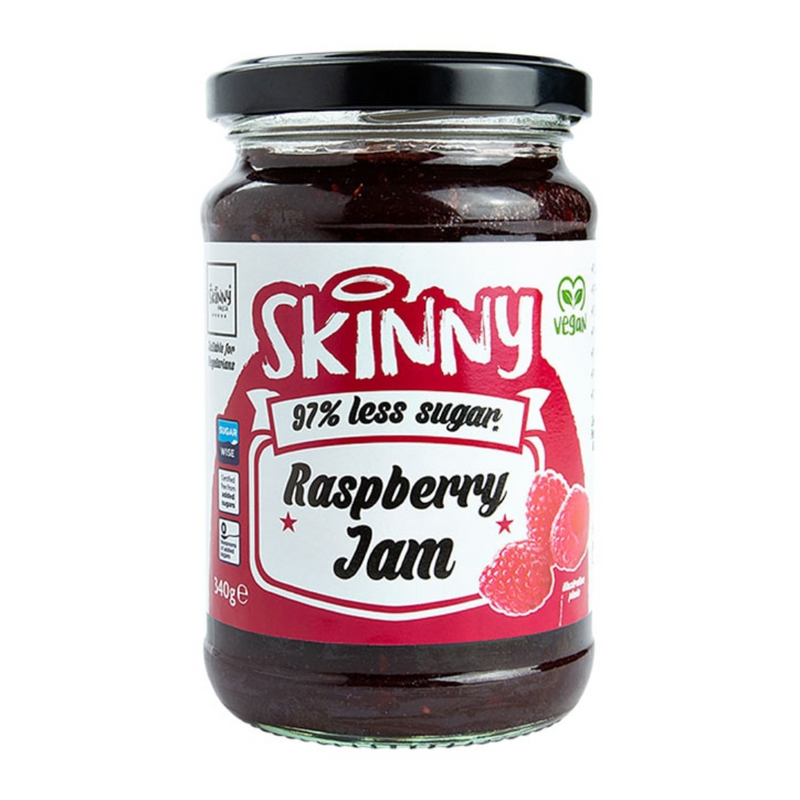 The Skinny Food Co Not Guilty Low Sugar Raspberry Jam 340g | London Grocery