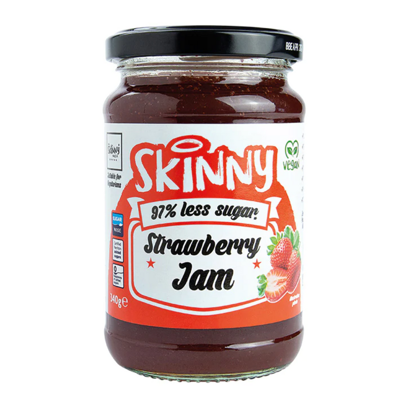 The Skinny Food Co Not Guilty Low Sugar Strawberry Jam 340g | London Grocery