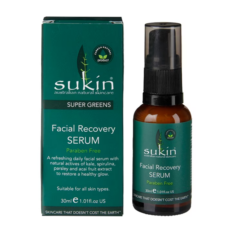 Sukin Super Greens Recovery Serum 30ml | London Grocery