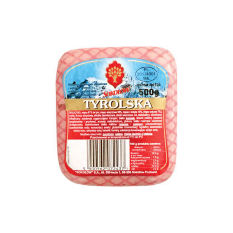 Sokolow Tyrol Block 500gr-London Grocery