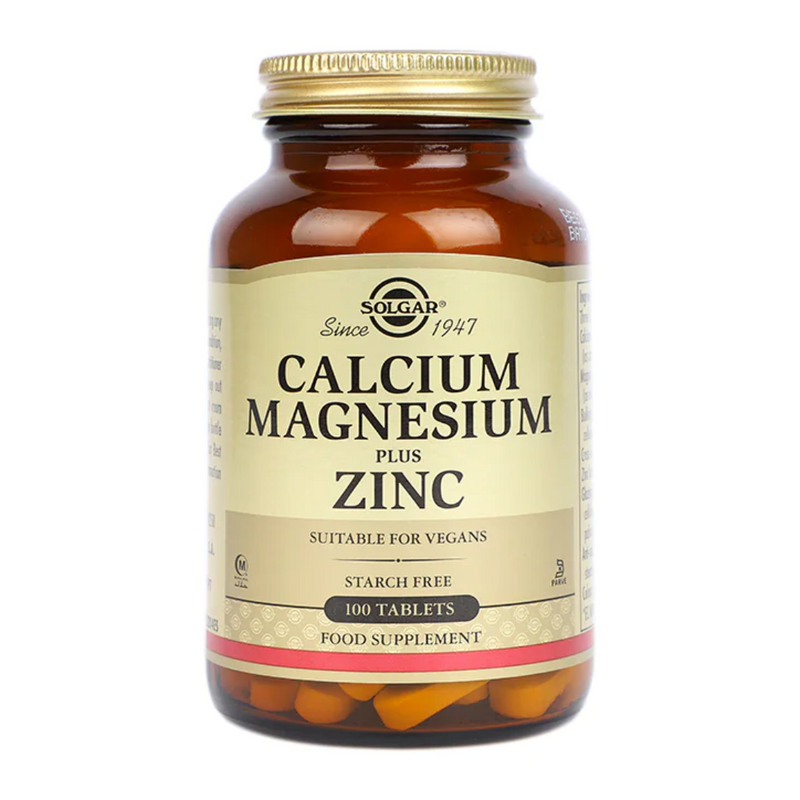 Solgar Calcium Magnesium plus Zinc 100 Tablets | London Grocery