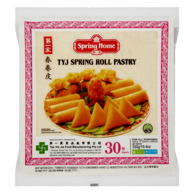TYJ 10 inch Spring Roll Pastry 30 Sheets - London Grocery