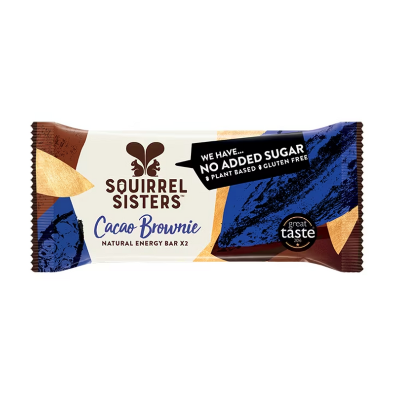 Squirrel Sisters Cacao Brownie Raw Energy Bar 40g | London Grocery
