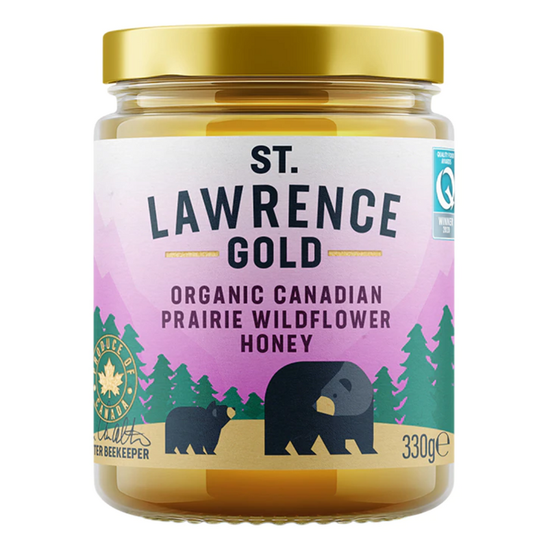St. Lawrence Gold Organic Canadian Prairie Wildflower Honey 330g | London Grocery
