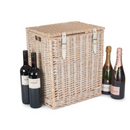 Size 1 - White Wash Vintner Storage Hamper | London Grocery