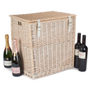 Size 2 - White Wash Vintner Storage Hamper | London Grocery
