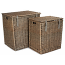 Antique Wash Vintner Storage Hamper Set 2 | London Grocery