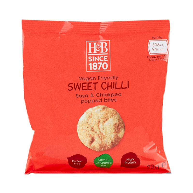 Holland & Barrett Sweet Chilli Soya & Chickpea Popped Bites 23g | London Grocery