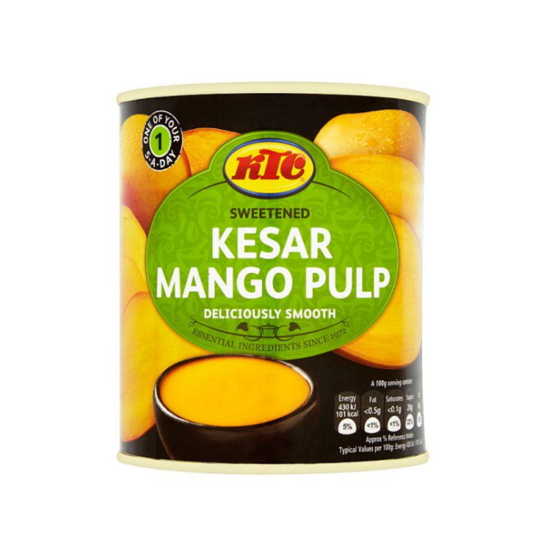 KTC Sweetened Kesar Mango Pulp 850g x 6 cases  - London Grocery