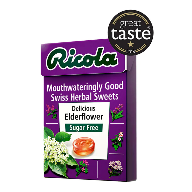 Ricola Elderflower Swiss Herbal Sweets Box 45g | London Grocery