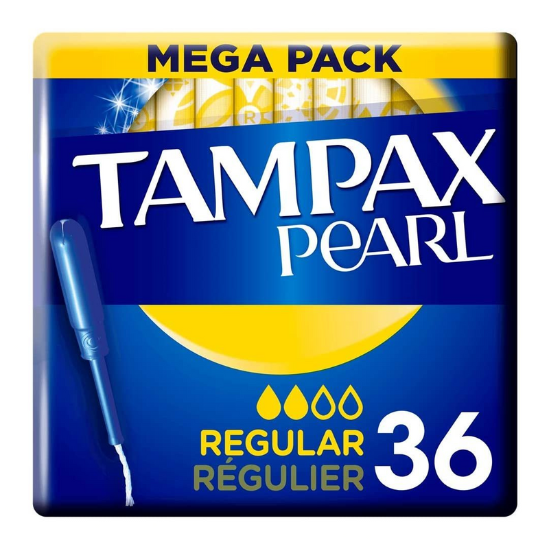 Tampax Pearl Regular Tampons Applicator x 36 - London Grocery