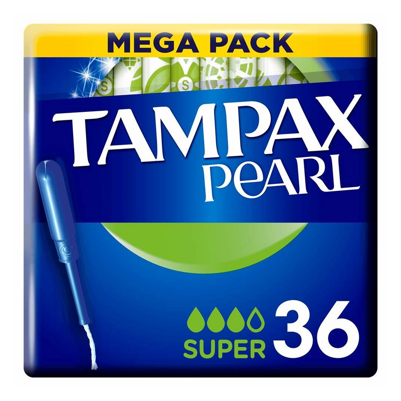 Tampax Pearl Super Tampons Applicator x 36 - London Grocery