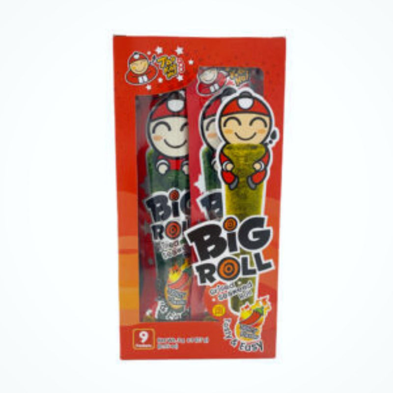 Taokaenoi Big Roll Grilled Seaweed Roll (Hot & Spicy) 27gr-London Grocery