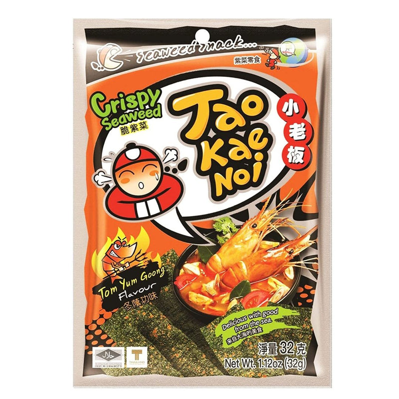 Taokaenoi Cripsy Seaweed (Tomyum Goong) 32gr-London Grocery