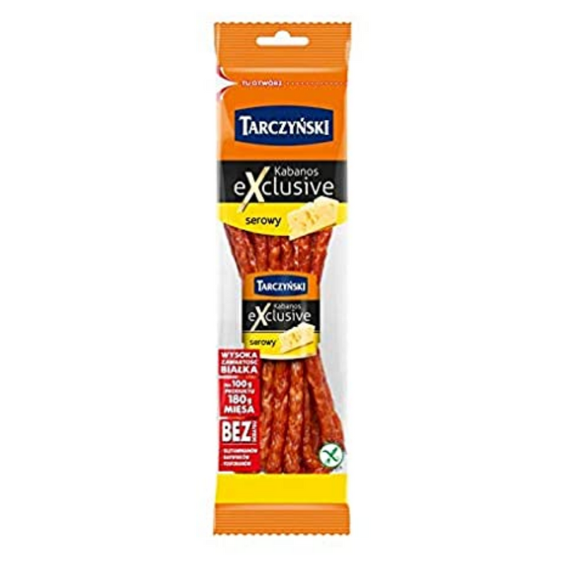 Tarczynski Cheese Exclusive Kabanos Sausages 105gr-London Grocery