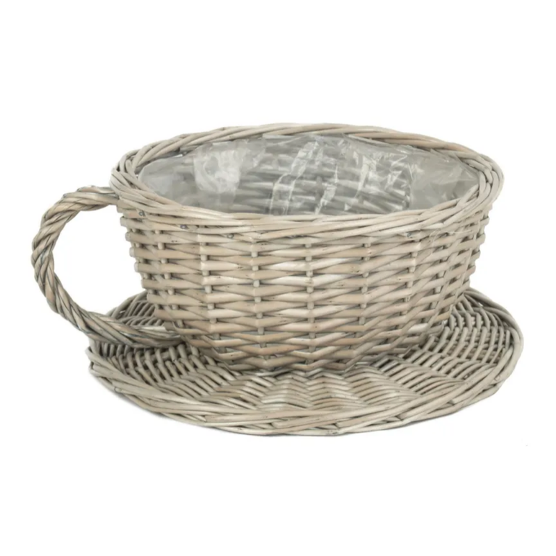 Antique Wash Tea Cup Basket | London Grocery
