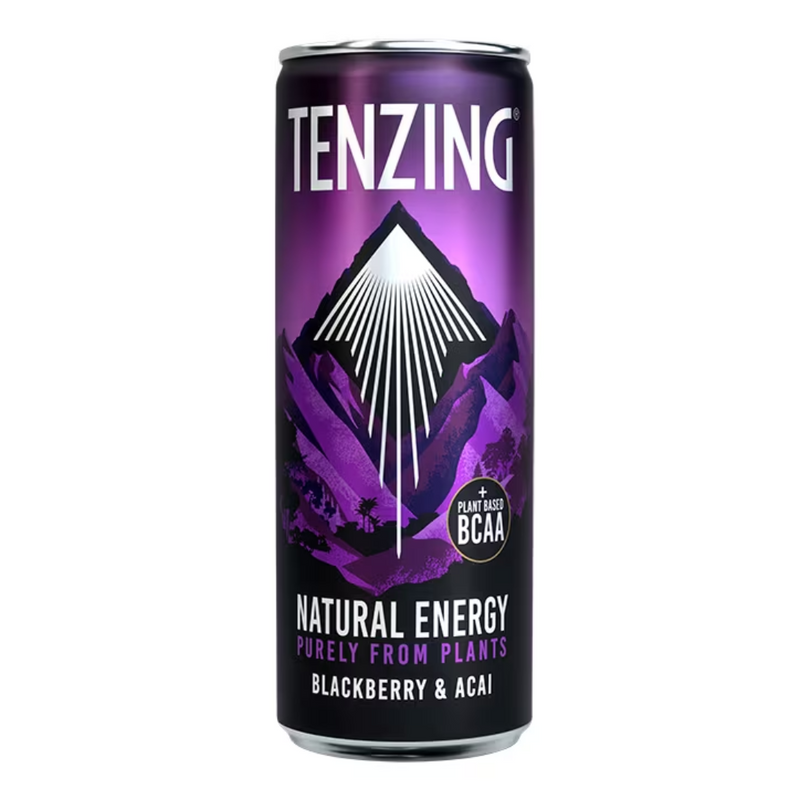 Tenzing Natural Energy Drink Blackberry & Acai 330ml | London Grocery