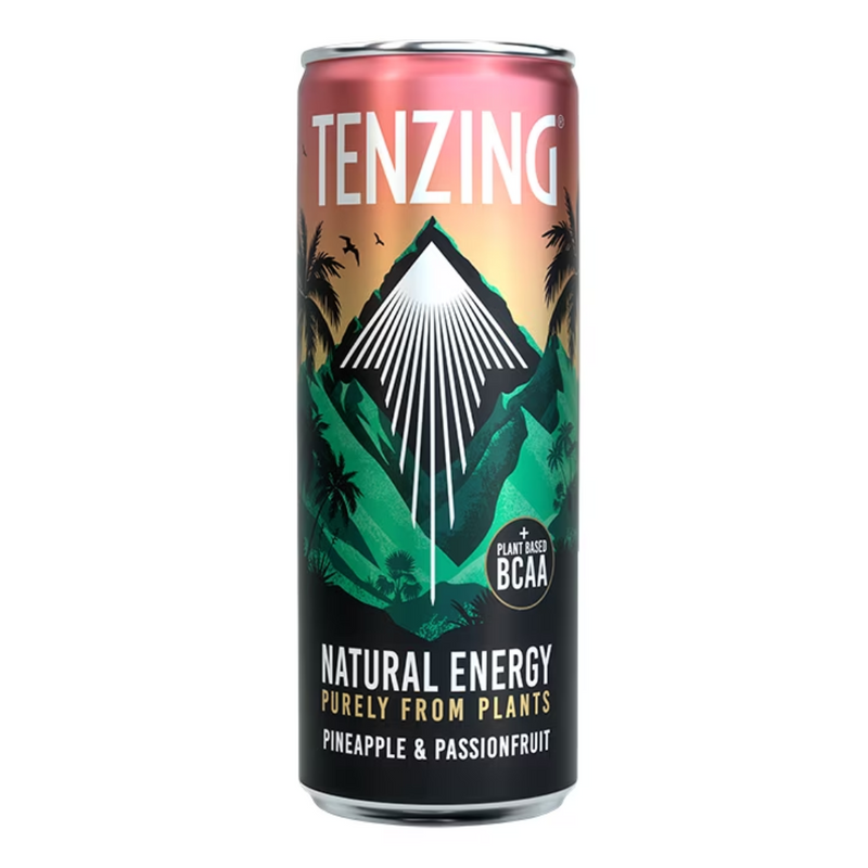 Tenzing Natural Energy Drink Pineapple & Passion Fruit 330ml | London Grocery