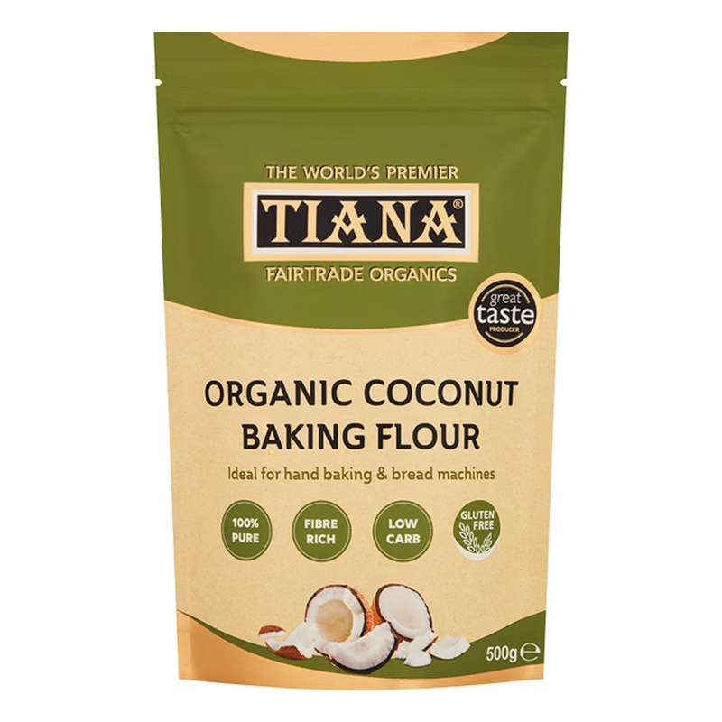 TIANA Fairtrade Organics Coconut Baking Flour 500g | London Grocery