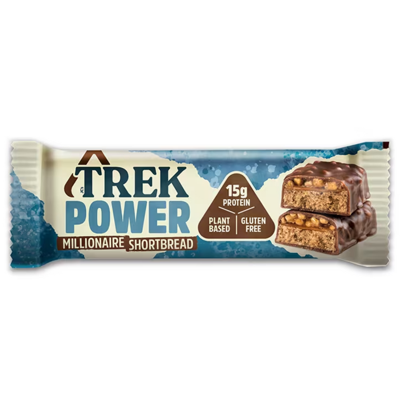 Trek Power Millionaire Shortbread Protein Bar 55g | London Grocery