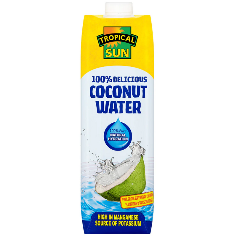 Tropical Sun 100% Delicious Coconut Water 6 x 1L | London Grocery