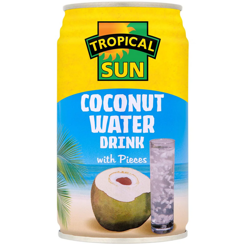 Tropical Sun Coconut Water with Pieces 12 x 330ml | London Grocery