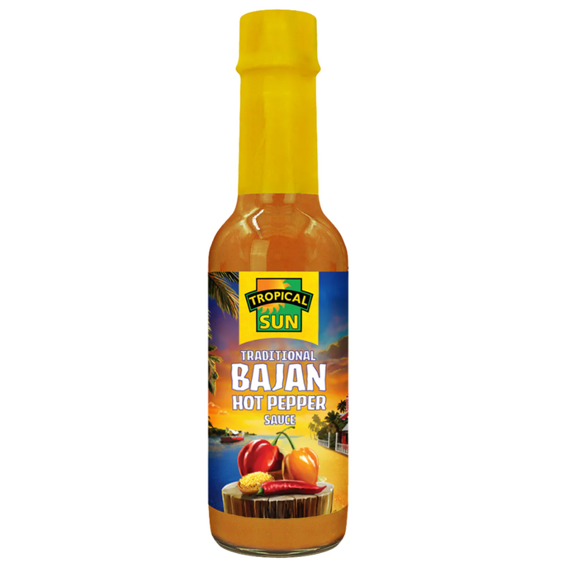 Tropical Sun Bajan Hot Pepper Sauce 12 x 150ml | London Grocery