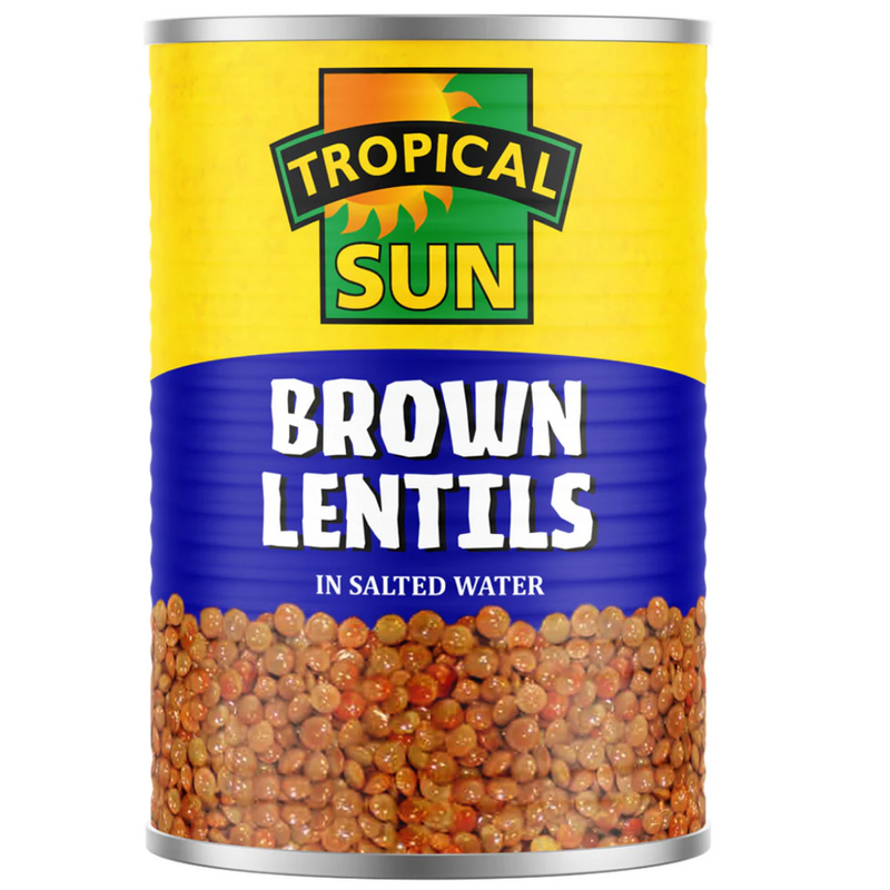 Tropical Sun Brown Lentils 12 x 400g | London Grocery